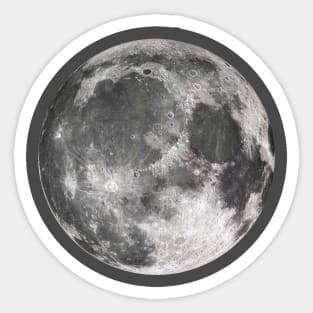 Spacecore Cosmo Astro Core Aesthetic Full Moon Astronomy Sticker